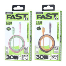 Data Cable Remax CB16 Glamorous Type-C to Lightning 30W 1.2m