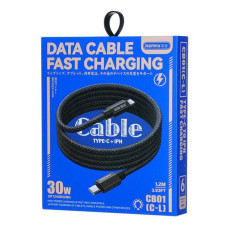 Data Cable Remax CB01 Phantom Type-C to Lightning 30W 1.2m 