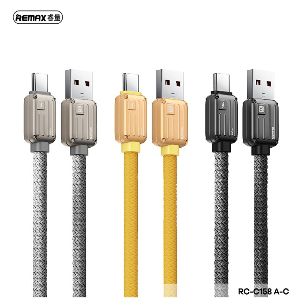 Data Cable Remax RC-C158 Bagcase Series Type-C 66W 1.2m