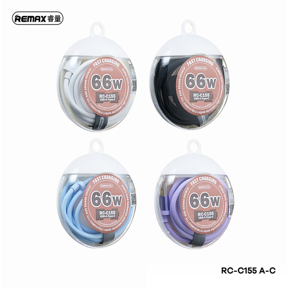 Data Cable Remax RC-C155 Kyecha Series Type-C 66W 1.2m