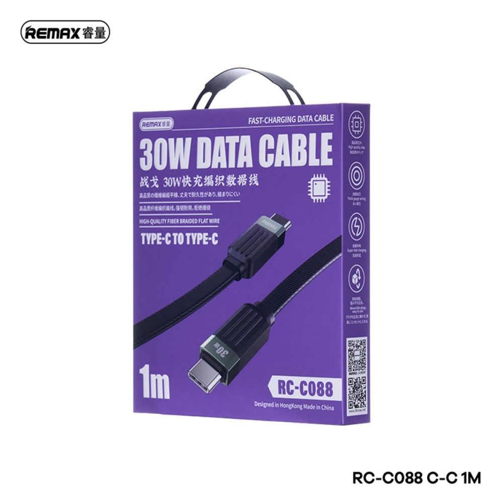 Data Cable Remax RC-C086 Janker Series Type-C 3A 1m