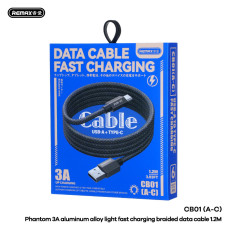 Data Cable Remax CB01 Phantom Type-C 3A 1.2m 