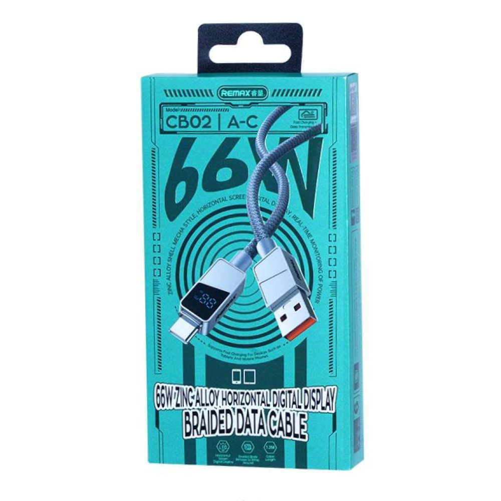 Data Cable Remax CB02 Armor Type-C 66W 1.2m