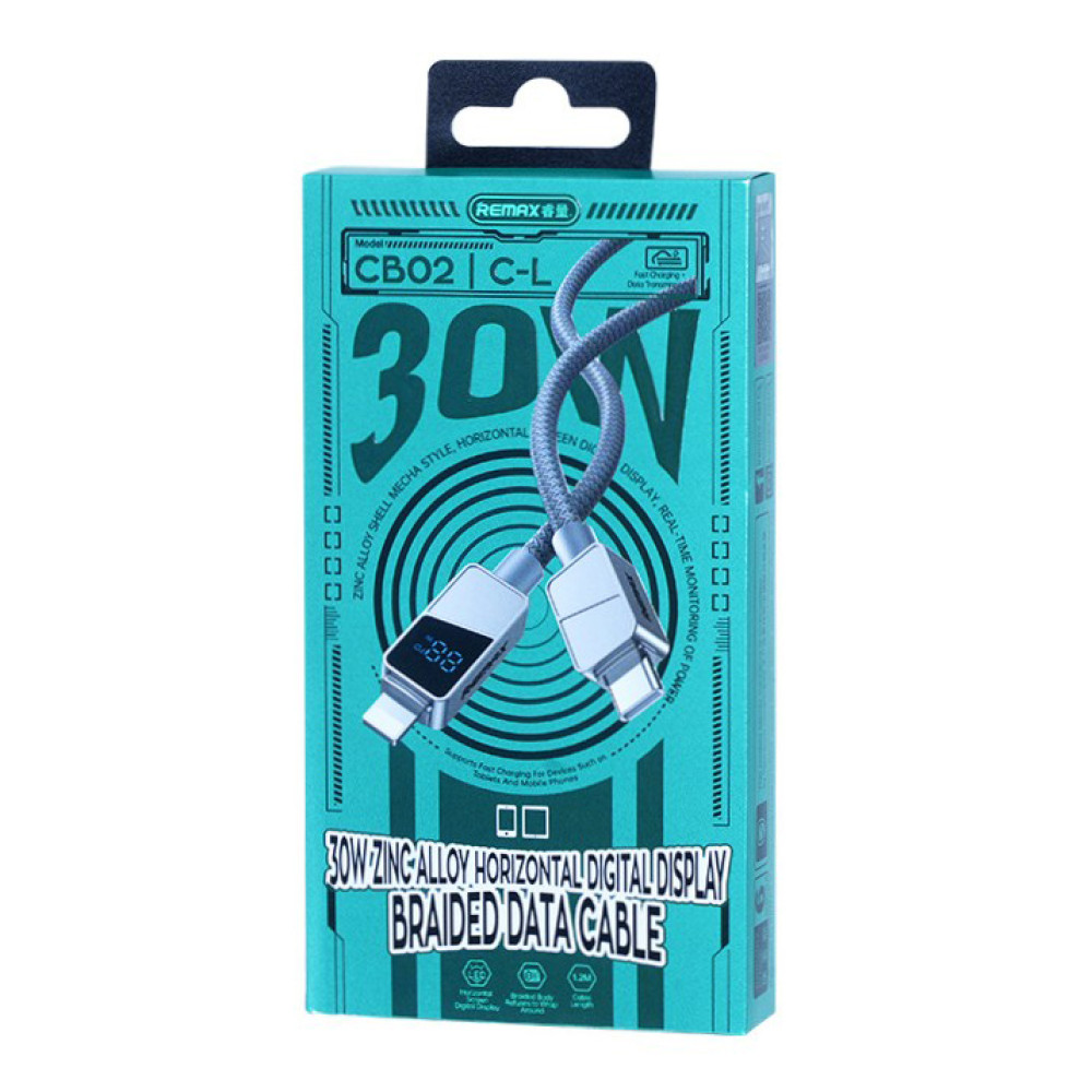 Data Cable Remax CB02 Armor Type-C to Lightning 30W 1.2m