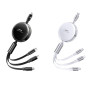 Data Cable Remax RC-C182 Aluminum alloy telescopic 3in1 100W 1.2m