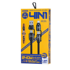 Data Cable Remax C1 Vanguard USB+Type-C to Lightning+Type-C 240W 1.2m