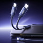 Data Cable Remax CB33 Aucora Series 2in1 (Type-C to 2Type-C) 100W 1.2m