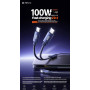 Data Cable Remax CB33 Aucora Series 2in1 (Type-C to 2Type-C) 100W 1.2m