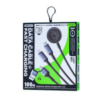 Data Cable Remax CB17 All-in-One Series Type-C to USB+Type-C+Lightning+Watch charger 100W 1.2m