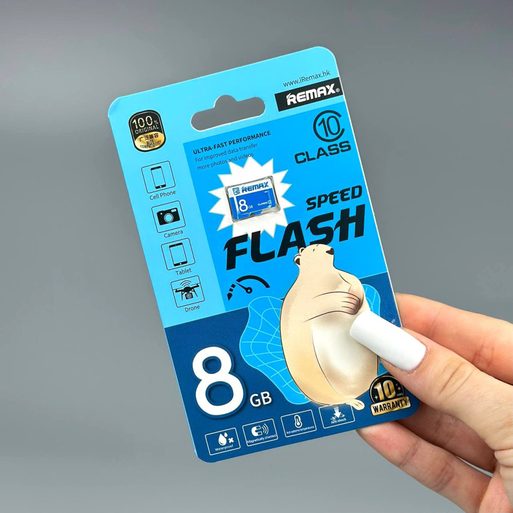 Карта пам'яті Remax 8Gb Class 10 Speed Flash (без адаптера)