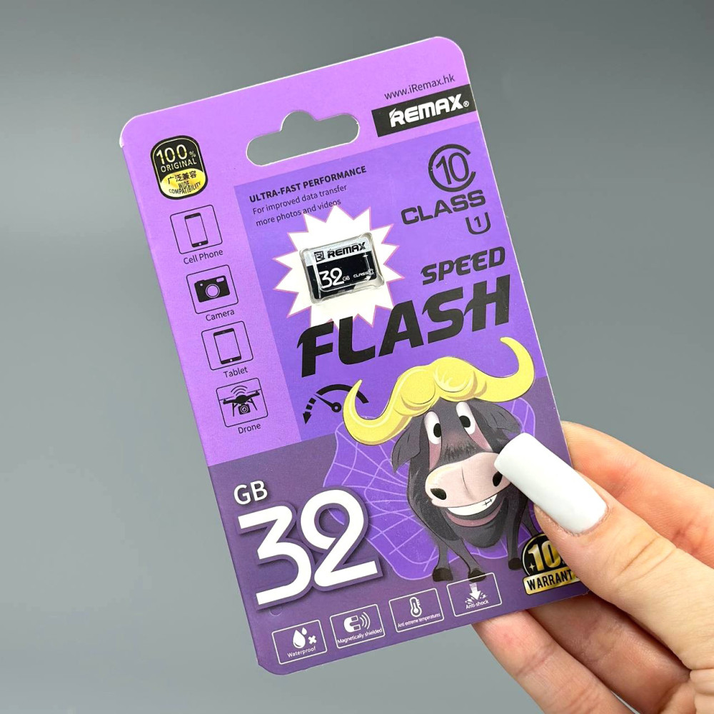 Карта пам'яті Remax 32Gb Class 10 Speed Flash (без адаптера)