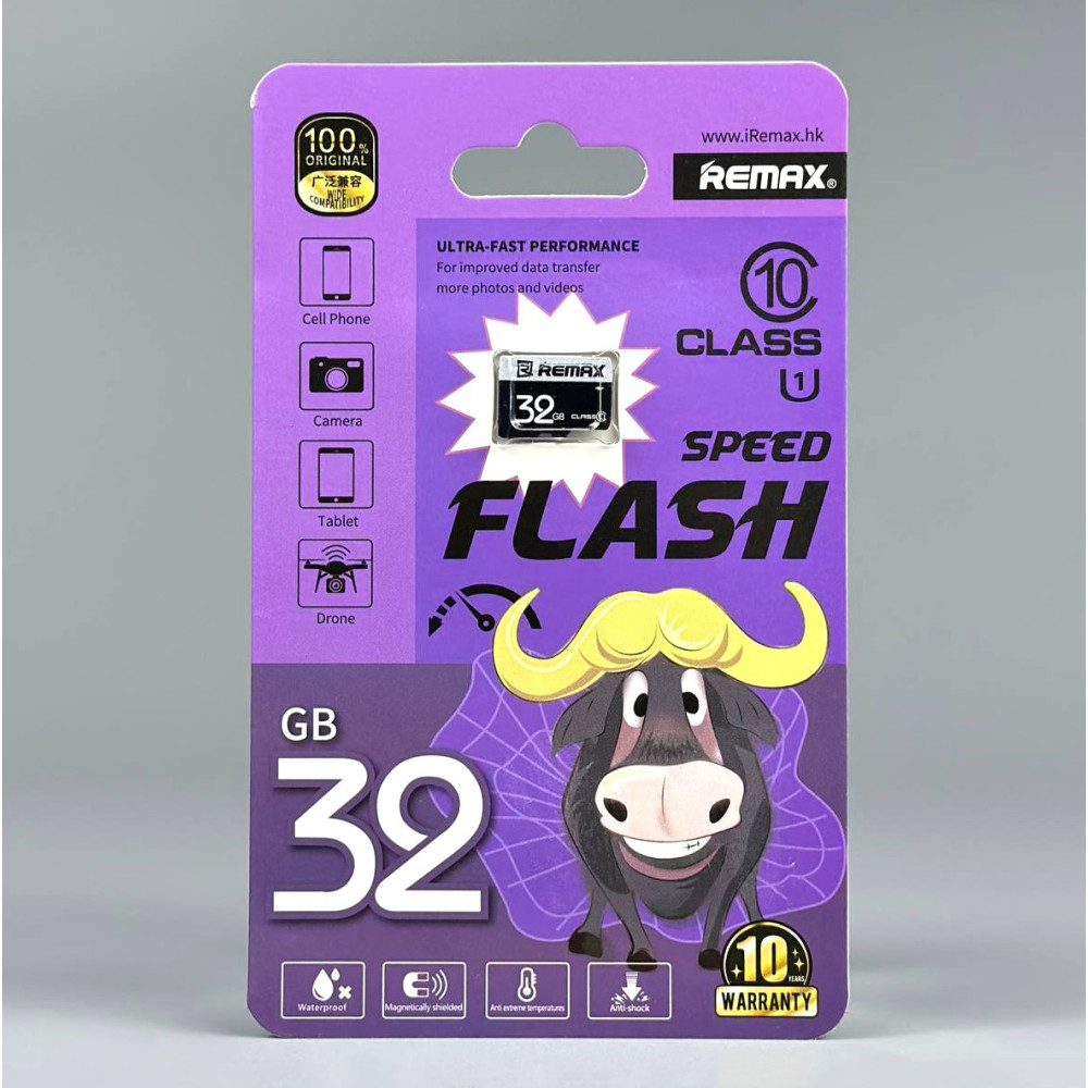 Карта пам'яті Remax 32Gb Class 10 Speed Flash (без адаптера)