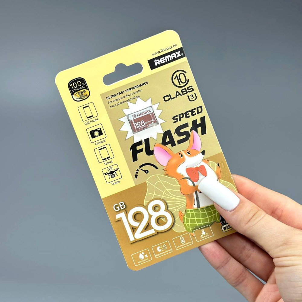 Карта пам'яті Remax 128Gb Class 10 Speed Flash (без адаптера)