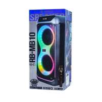 Колонка Remax RB-MB10 Party lighting 140W з 2-ма мікрофонами, 9000mAh (71*32,5*32 см)
