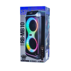 Колонка Remax RB-MB10 Party lighting 140W з 2-ма мікрофонами, 9000mAh (71*32,5*32 см)