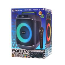 Колонка Remax RB-MB12 Party lighting 60W з мікрофоном, 6000mAh (39*30*29 см)