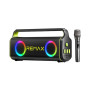Колонка Remax RB-MB07 Party lighting 80W з мікрофоном, 5400mAh (43*19,4*10,2 см)