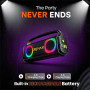 Колонка Remax RB-MB07 Party lighting 80W з мікрофоном, 5400mAh (43*19,4*10,2 см)