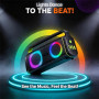 Колонка Remax RB-MB07 Party lighting 80W з мікрофоном, 5400mAh (43*19,4*10,2 см)