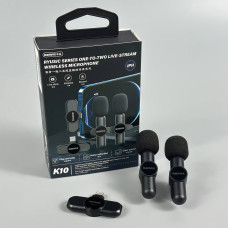 Бездротовий петличний мікрофон Remax K10 Ryusic Series One-to-Two Lightning