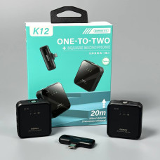 Бездротовий петличний мікрофон Remax K12 Square One-to-Two Type-C