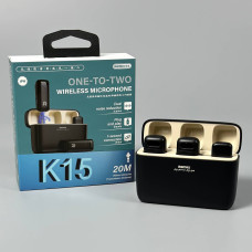 Бездротовий петличний мікрофон Remax K15 Radio One-to-Two Lightning