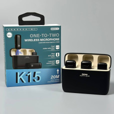 Бездротовий петличний мікрофон Remax K15 Radio One-to-Two Type-C