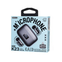 Бездротовий петличний мікрофон Remax K23 One-to-Two Lightning