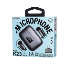 Бездротовий петличний мікрофон Remax K23 One-to-Two Type-C