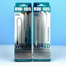 Навушники Remax RW-105 Wired Earphone For Calls & Music 3.5mm