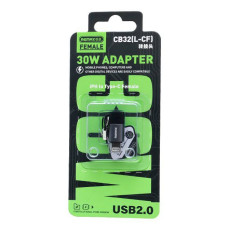 Перехідник OTG Remax CB32 Smartlink Series 30W Lightning male to Type-C female