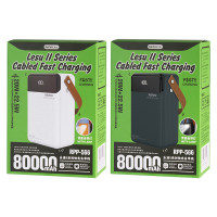 УЦІНКА УМБ Power Bank Remax RPP-566 Lesu II Series 80000mAh PD20W+QC22.5W (with cable Type-C+Lightning) (не працює кабель)