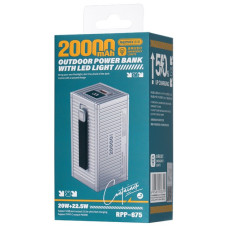 УМБ Power Bank Remax RPP-675 Container Series 20000mAh PD20W+QC22.5W (з ліхтарем)