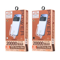 УМБ Power Bank Remax RPP-686 Reyluck Series 20000mAh 2.1A (with cable Type-C+Lightning+USB)