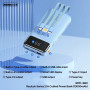 УМБ Power Bank Remax RPP-683 Reyluck Series 10000mAh 2.1A (with cable Type-C+Lightning+USB)