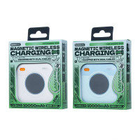 УМБ Power Bank Remax RPP-152 10000mAh PD20W з бездротовою зарядкою (with cable Type-C+Lightning)