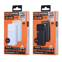 УМБ Power Bank Remax FCP-2 20000mAh PD20W+QC22.5W (with cable Type-C+Lightning+Micro+USB)