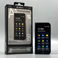 Портативний AI-перекладач Remax T10 4.1inch, 150 мов, 1500mAh (online, offline)