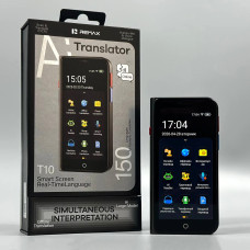 Портативний AI-перекладач Remax T10 4.1inch, 150 мов, 1500mAh (online, offline)