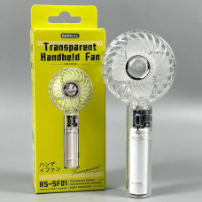 Вентилятор Remax RS-SF01 Transparent ручний (з вбуд. акум.)