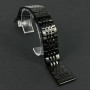 Ремінець для годинника універсальний Metal Design1 Color1 22mm (Black)