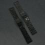 Ремінець для годинника універсальний Metal Design1 Color1 22mm (Black)