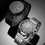 Ремінець для годинника універсальний Metal Design1 Color1 22mm (Black)