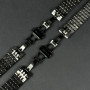 Ремінець для годинника універсальний Metal Design2 Color1 20mm (Black)