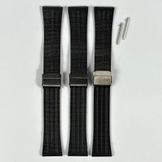 Ремінець для годинника універсальний Metal Design3 Color1 22mm (Black)
