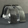 Ремінець для годинника універсальний Metal Design3 Color1 22mm (Black)