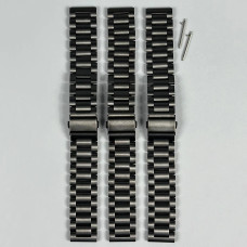 Ремінець для годинника універсальний Metal Design6 Color1 20mm (Black)