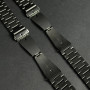 Ремінець для годинника універсальний Metal Design6 Color1 20mm (Black)