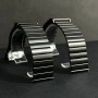 Ремінець для годинника універсальний Metal Design8 Color1 22mm (Black)