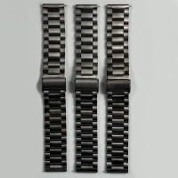 Ремінець для годинника універсальний Metal Design10 Color1 22mm (Black)